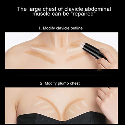 Onlyoily composición doble 3D maquillaje de la cara Resalte Sombra Barra contorno de Lápiz Corrector Pen crema de textura