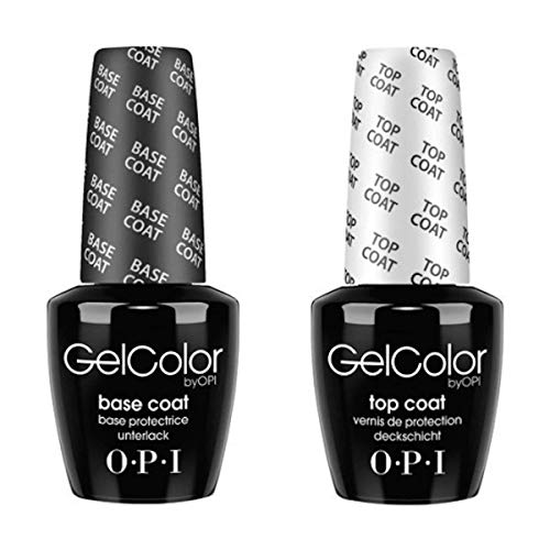 OPI Gelcolor Soak Off Gel Base & Top Coat 0.5 oz / 15 ml cada una by OPI Beauty by OPI Beauty