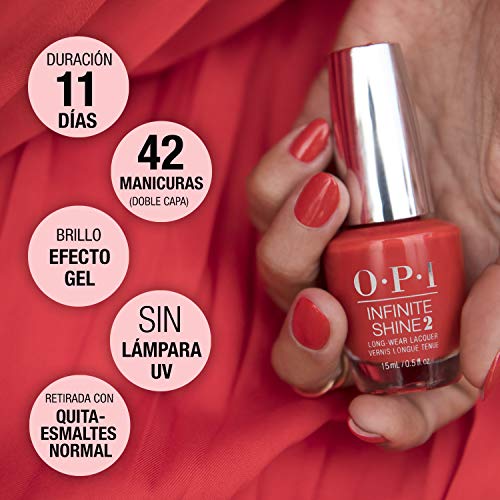 OPI Infinite Shine - Esmalte de Uñas Semipermanente a Nivel de una Manicura Profesional, 'Malaga Wine' Color Morado - 15 ml