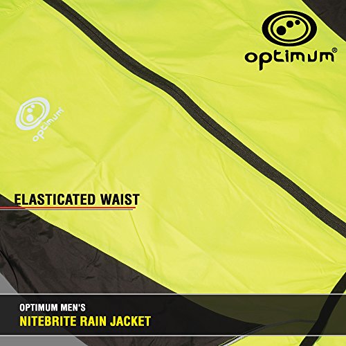 Optimum Chaqueta Impermeable para Ciclismo Nitebrite, Hombre, Verde, XL