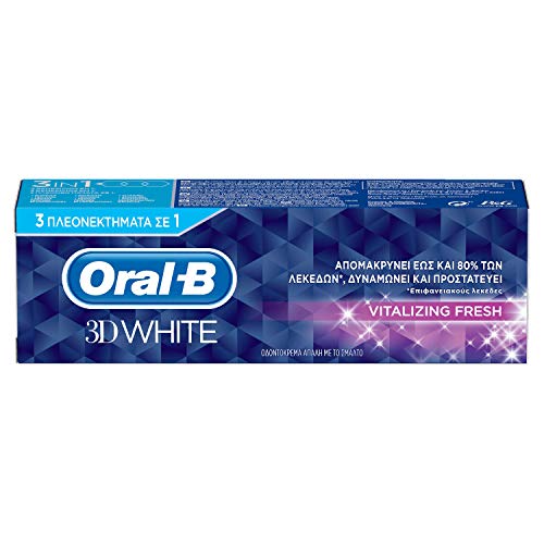 Oral-B 3D White Blancura Revitalizante Pasta Dentífrica, 75 ml