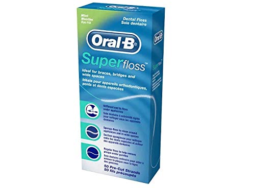 Oral B 50 piezas pre-cortadas Superfloss - Pack de 3