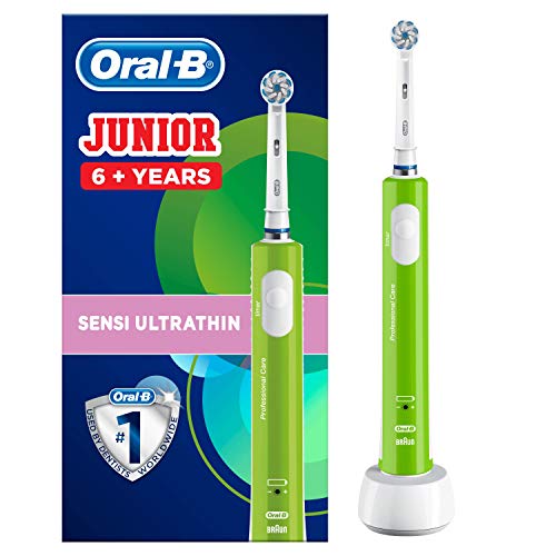 Oral-B Junior - Cepillo Eléctrico Recargable para Niños a Partir de 6 Años, Verde