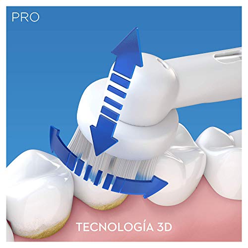 Oral-B PRO 2 2000S Sensi Ultrathin - Cepillo de Dientes Eléctrico Recargable con Tecnología de Braun, 1 Mango, 2 Modos Incluyendo Cuidado de Las Encías Y 1 Cabezal de Recambio