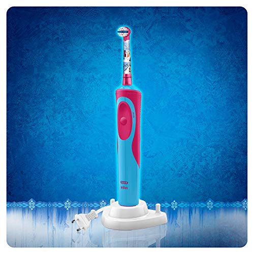 Oral-B Stages Power Kids Cepillo de Dientes Eléctrico con los Personajes de Frozen, Azul, Rojo