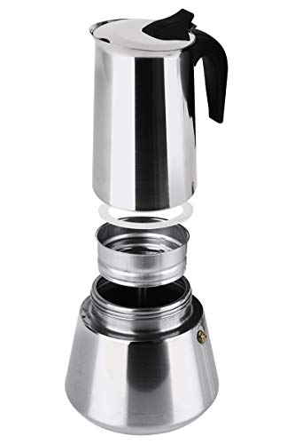 Orbegozo Cafetera, Acero Inoxidable, Plateado, 13x12x20 cm
