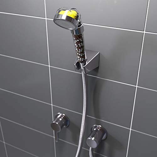 OurLeeme Cabezal de ducha iónico, aumenta la presión mientras se ahorra agua Limón Vitamina C Juego de filtros Cabezal de ducha de mano (Filtrar)