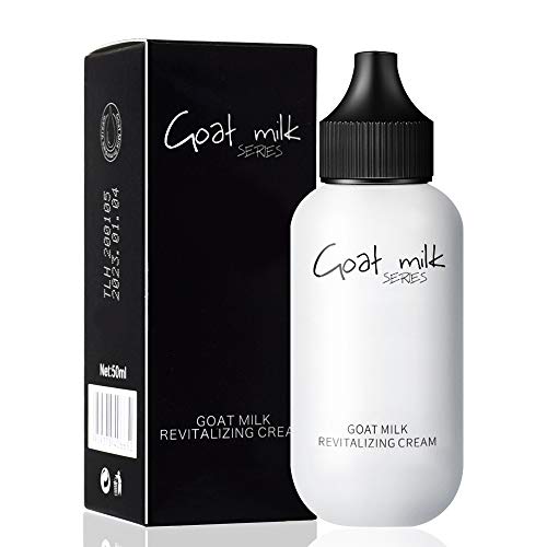 Ownest Goat Milk Whitening Cream, Crema para aclarar la piel, Crema hidratante para el rostro, Corrector de manchas oscuras ，Crema para blanquear la piel, Base de maquillaje para la cara-50ML