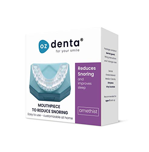 OzDenta Dispositivos Anti Ronquido Férula Dental Placa de Descarga Nocturna Protector Bucal para dormir nocturna, anti Bruxismo Rechinar los dientes y los Trastornos del ATM Dejar De Roncar