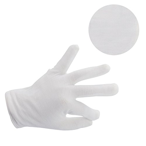 Pack de 6 pares de guantes hidratantes Aboat, de algodón blanco, para hidratar las manos