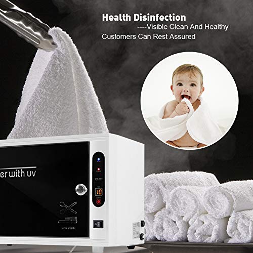 PAKASEPT Gabinete Profesional De Desinfección UV, 2 en 1 Armario de desinfección UV, No requiere limpieza, Esterilizador UV para teléfonos celulares, biberones, salón de belleza de uñas, EU Plug 220V