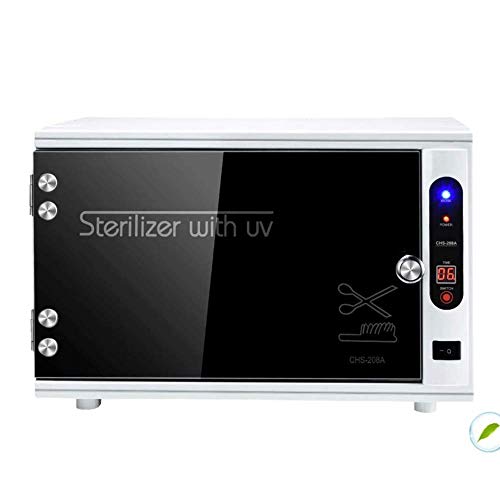 PAKASEPT Gabinete Profesional De Desinfección UV, 2 en 1 Armario de desinfección UV, No requiere limpieza, Esterilizador UV para teléfonos celulares, biberones, salón de belleza de uñas, EU Plug 220V