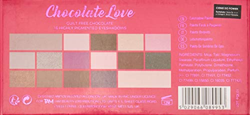 Paleta de sombras de ojos Makeup Revolution de Londres, color chocolate