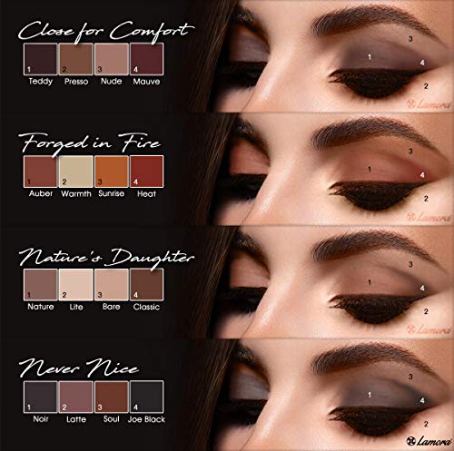 Paleta De Sombras De Ojos Profesionales - Paleta Maquillaje - Altamente Pigmentados 16 Colores Mate