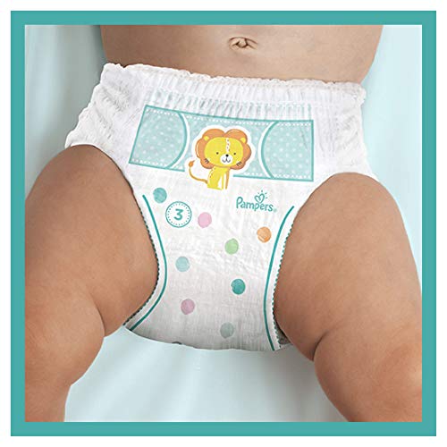 Pampers - Baby Dry Pants - Pañales talla 5 (12-17 kg) - Pack 1 mes (x132 bragas) Easy-On para hasta 12 horas de secado transpirable, paquete mensual: el empaque puede variar