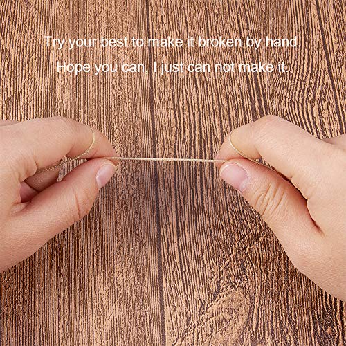 PandaHall Elite 6 Rollos de Hilo de Cuerda de Nailon Trenzado, imitación de Seda, Color Mixto, 0,8 mm, 100 m/Rollo