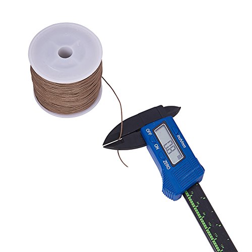 PandaHall Elite 6 Rollos de Hilo de Cuerda de Nailon Trenzado, imitación de Seda, Color Mixto, 0,8 mm, 100 m/Rollo