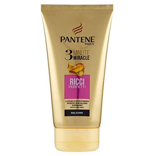 Pantene - Bálsamo acondicionador, 3 minutos para un rizado perfecto, tubo de 150 ml