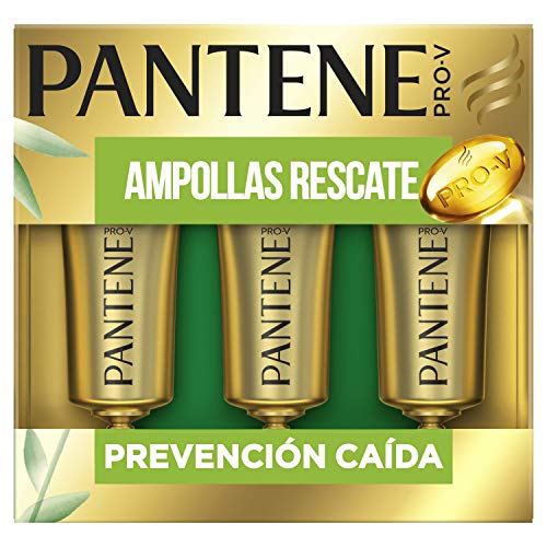 Pantene Pro-V Prevención Caída Tratamiento Intensivo Ampollas Rescate 45 ml, Con Mezcla Pro-V, Antioxidantes Y Lípidos