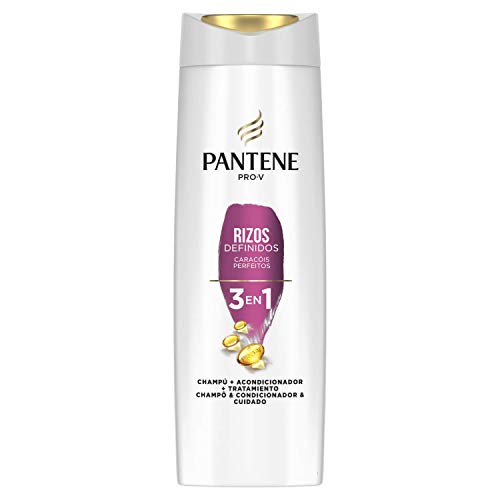 Pantene Pro-V Rizos Definidos Champú, Acondicionador y Tratamiento 3 en 1, para Rizos Brillantes y Flexibles, 300 ml