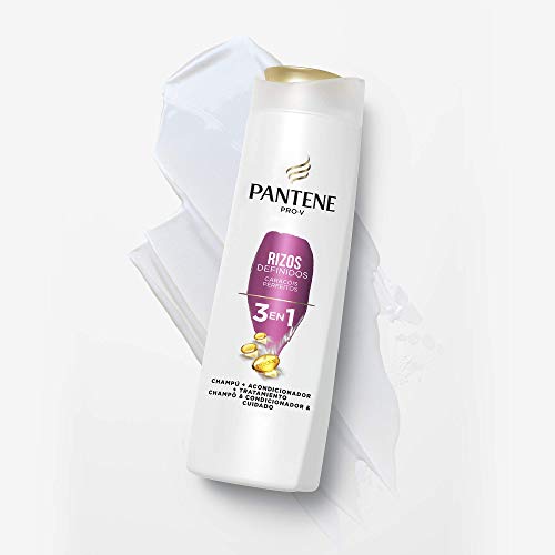 Pantene Pro-V Rizos Definidos Champú, Acondicionador y Tratamiento 3 En 1, Para Rizos Brillantes y Flexibles, 675 ml