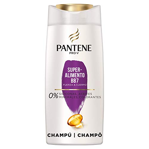 Pantene Pro-V Superalimento Champú, Para Pelo Frágil Y Fino Con Mezcla Pro-V, Antioxidantes Y Lípidos, 700 ml