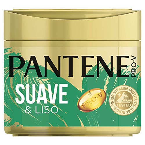 Pantene Suave & Liso Mascarilla, Protege para Conseguir un Pelo Liso y Sedoso - 300 ml