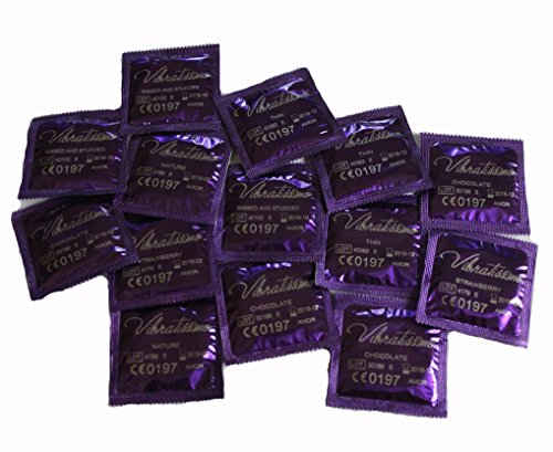 Paquete de 100 preservativos variados VIBRATISSIMO para una sensación auténtica, real y extra húmeda