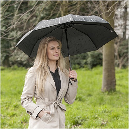 Paraguas – El Mejor Paraguas de Apertura Automática – REEMBOLSO GARANTIZADO- Apertura/Cierre automático – Paraguas de Viajes a Prueba de Vientos Fuertes #1 para Hombres + Mujeres