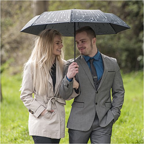Paraguas – El Mejor Paraguas de Apertura Automática – REEMBOLSO GARANTIZADO- Apertura/Cierre automático – Paraguas de Viajes a Prueba de Vientos Fuertes #1 para Hombres + Mujeres