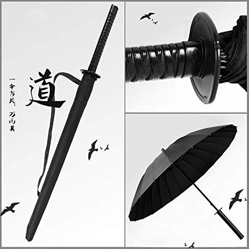 Paraguas mango largo paraguas espada recta paraguas espada paraguas animación anuncio japonés samurai paraguas creativo