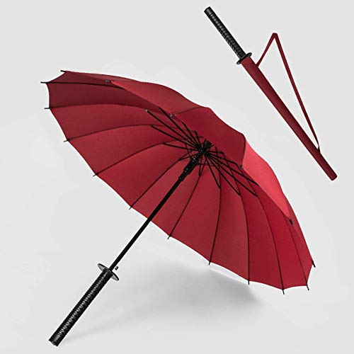 Paraguas mango largo paraguas espada recta paraguas espada paraguas animación anuncio japonés samurai paraguas creativo