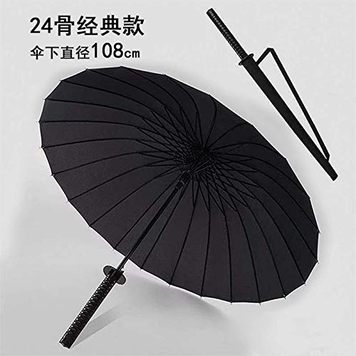 Paraguas mango largo paraguas espada recta paraguas espada paraguas animación anuncio japonés samurai paraguas creativo