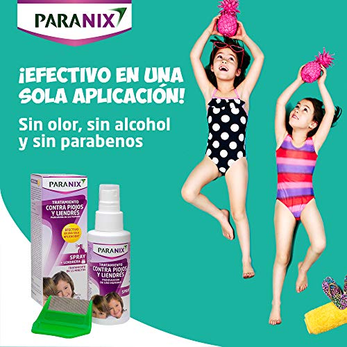 Paranix Spray. Tratamiento para Piojos y Liendres - Incluye Lendrera - Sin insecticidas - 100 ml