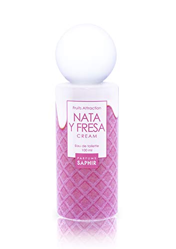 PARFUMS SAPHIR Fruit Attraction Nata y Fresa Cream Eau de Toilette para Mujeres - 100 ml