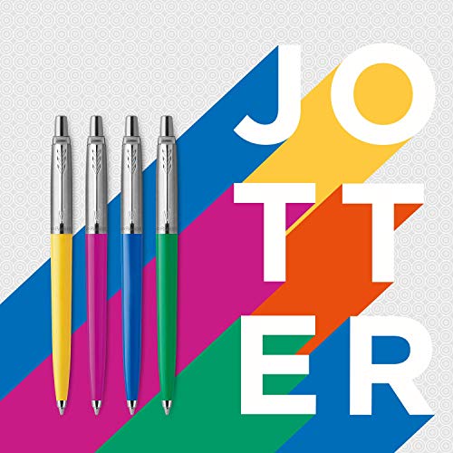 Parker Jotter Originals Colección de bolígrafos, acabado clásico naranja, punta mediana, tinta azul, una unidad