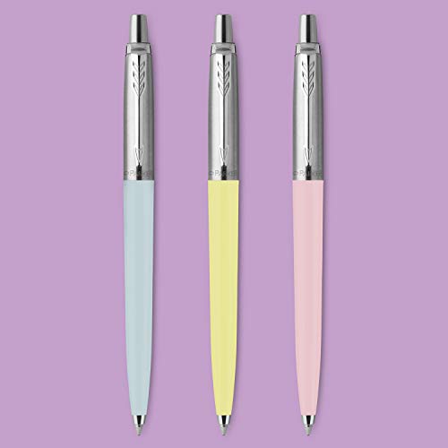 Parker Jotter Originals colección de bolígrafos pastel | colores surtidos de los años 50 | punta mediana | tinta azul | 3 unidades