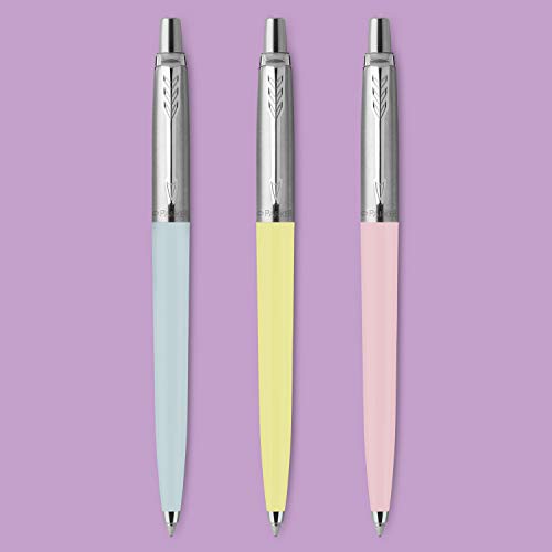 Parker Jotter Originals colección de bolígrafos pastel | colores surtidos de los años 50 | punta mediana | tinta azul | 3 unidades