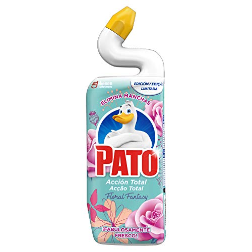 Pato Pato - Wc Acción Total Limpiador Para Inodoro Aroma Floral Fantasy, Limpia Y Perfuma, 750Ml 800 g