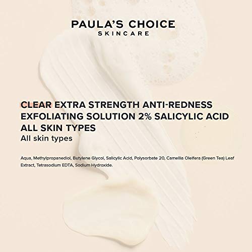 Paula's Choice Clear 2% BHA Exfoliante Extra Fuerte - Peeling Facial Reduce Puntos Negros, Poros y Acne - con Ácido Salicílico - Pieles Mixtas a Grasas - 118 ml