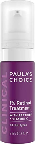 Paula’s Choice Clinical 1% Retinol Serum - Suero Crema Antiedad, Antiarrugas y Reduce las Manchas - con Peptidos & Vitamina C - Todos Tipos de Piel - 5 ml