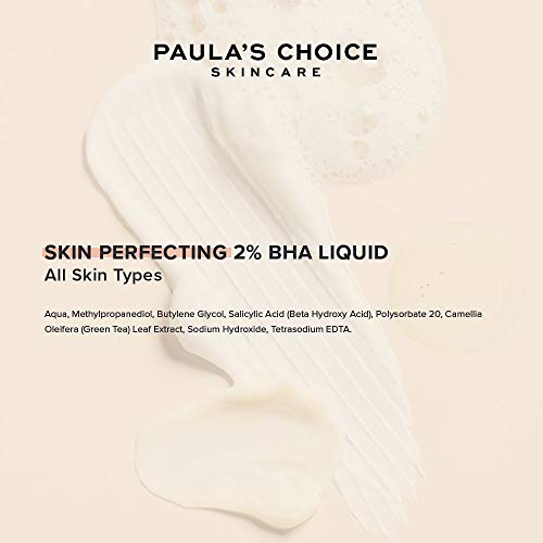 Paula's Choice Exfoliante líquido perfeccionador de la piel con ácido salicílico elimina las espinillas y espinillas para la piel grasa y propensa al acné 118ml Claro
