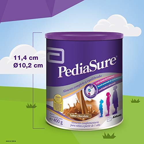 PediaSure - Complemento Alimenticio para Niños con Proteínas, Vitaminas y Minerales, Sabor Chocolate - 400 gr [versión antigua]