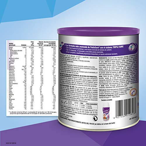 PediaSure - Complemento Alimenticio para Niños con Proteínas, Vitaminas y Minerales, Sabor Chocolate - 400 gr [versión antigua]