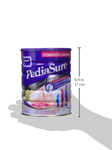 PediaSure - Complemento Alimenticio para Niños con Proteínas, Vitaminas y Minerales, Sabor Fresa - 850 gr [versión antigua]