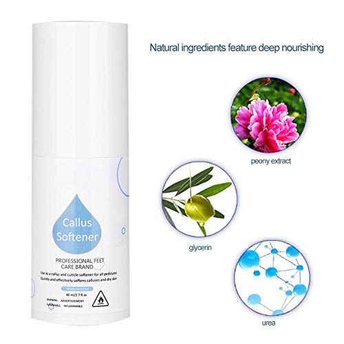 Peeling para la piel de los pies, spray antifúngico para los pies Cuidado de la piel Suavizar los pies Pelar los callos Cutin Disolver Repair Feet Beauty Health Spray 80ml