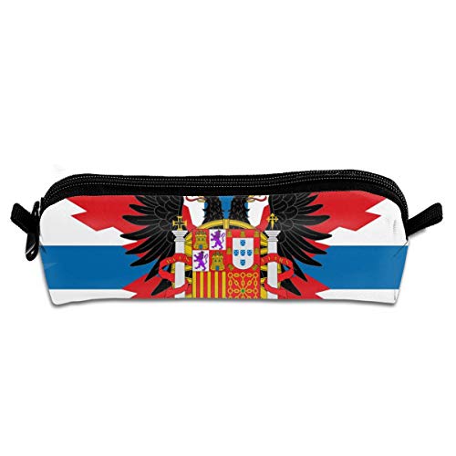 Pengyong Bandera de España y Portugal Estuche con Cremallera para lápices de Estudiantes, Bolsa de Maquillaje pequeña para niños, Adolescentes y Otros Suministros Escolares