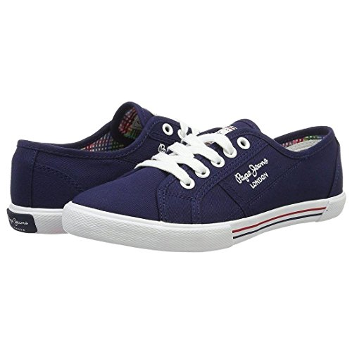 Pepe Jeans London, Zapatillas Mujer, Azul (Marine), 39 EU