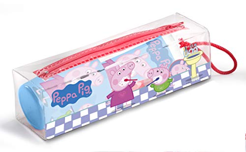 Peppa Pig Set Infantil De Higiene Dental Con Neceser, Pasta De Dientes 75Ml, Cepillo Dental Con Capuchón Y Vaso 160 g