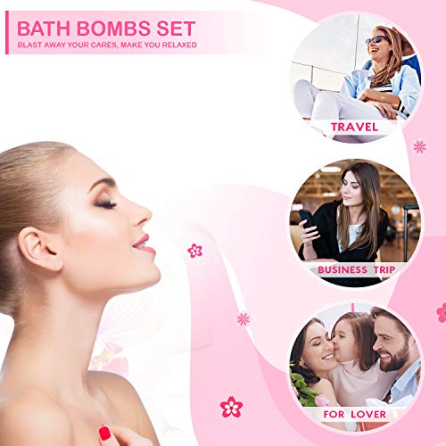 Peradix 16 Bombas de Baño,Bolas de Baño Efervescentes flotantes de Spa, Productos de Baño Imprescindibles, Baño de Burbujas, Sales de Baño,Relajante de Cuerpo, Efecto Hidtatante